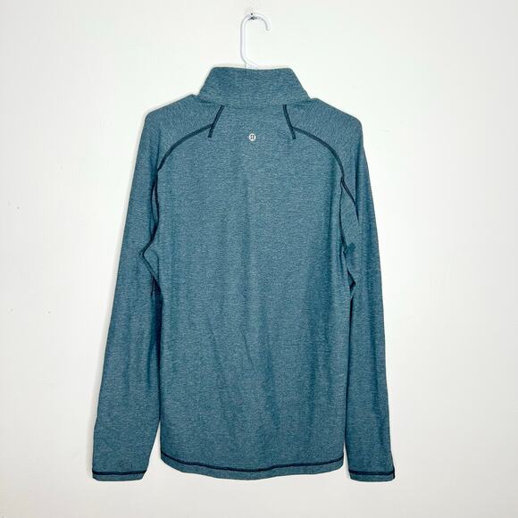 Lululemon Surge Warm 1/2 Zip Pullover Heathered Defender - Picture 4 of 5